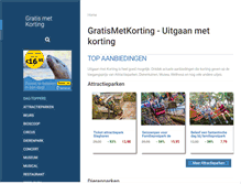 Tablet Screenshot of gratismetkorting.nl